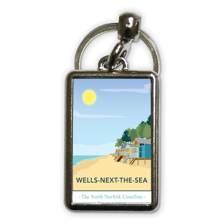 Wells-Next-The Sea, Norfolk Metal Keyring