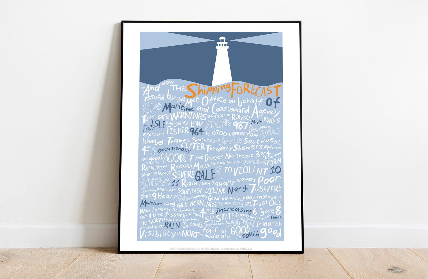 The Shipping Forecast, - Art Print