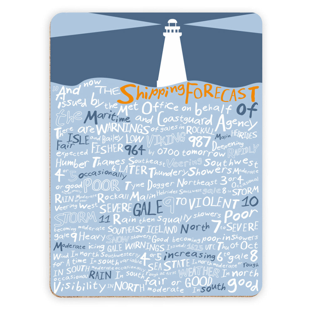 The Shipping Forecast, Placemat