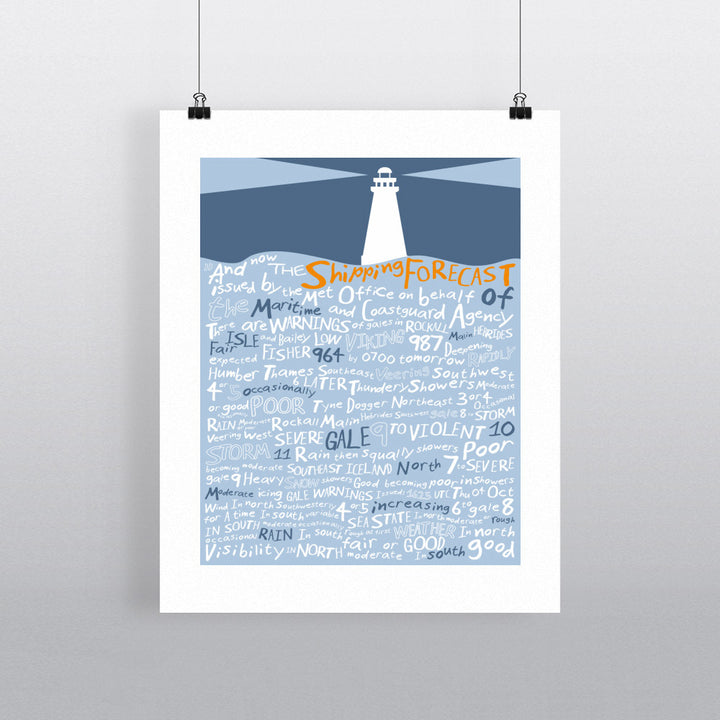 The Shipping Forecast, 90x120cm Fine Art Print