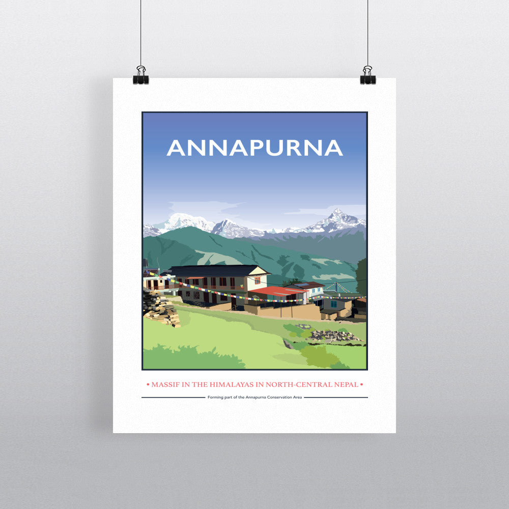 Annapurna, The Himalayas 90x120cm Fine Art Print