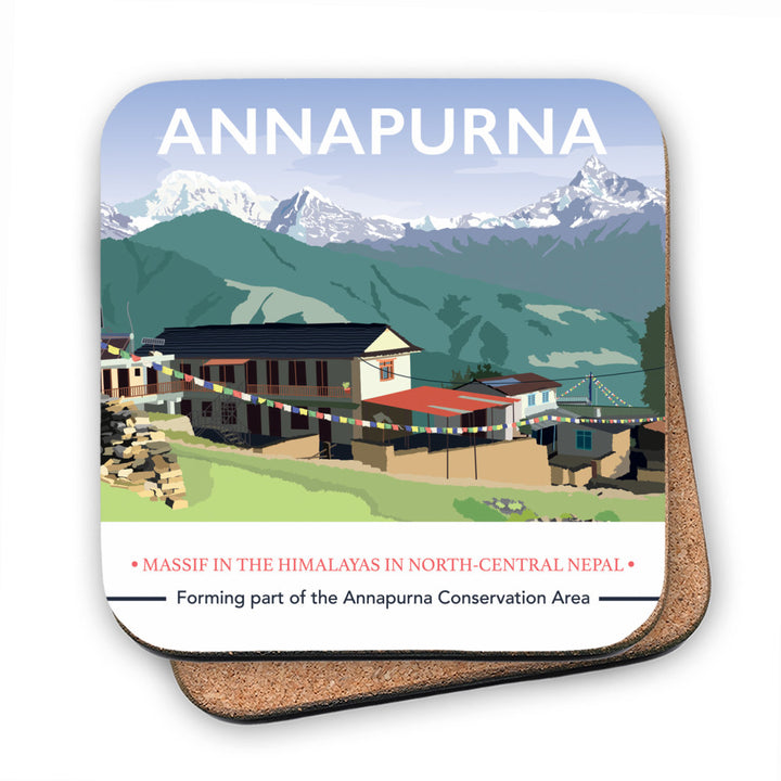 Annapurna, The Himalayas MDF Coaster