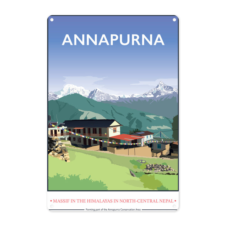 Annapurna, The Himalayas Metal Sign