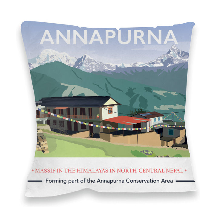 Annapurna, The Himalayas Fibre Filled Cushion