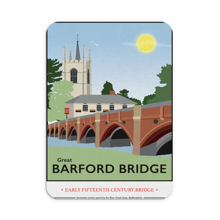 Great Barford Bridge, Bedfordshire Mouse mat