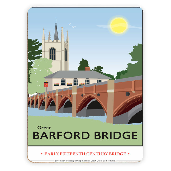 Great Barford Bridge, Bedfordshire Placemat