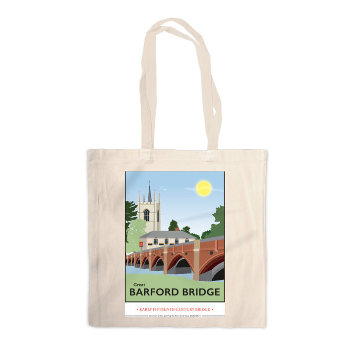 Great Barford Bridge, Bedfordshire Canvas Tote Bag