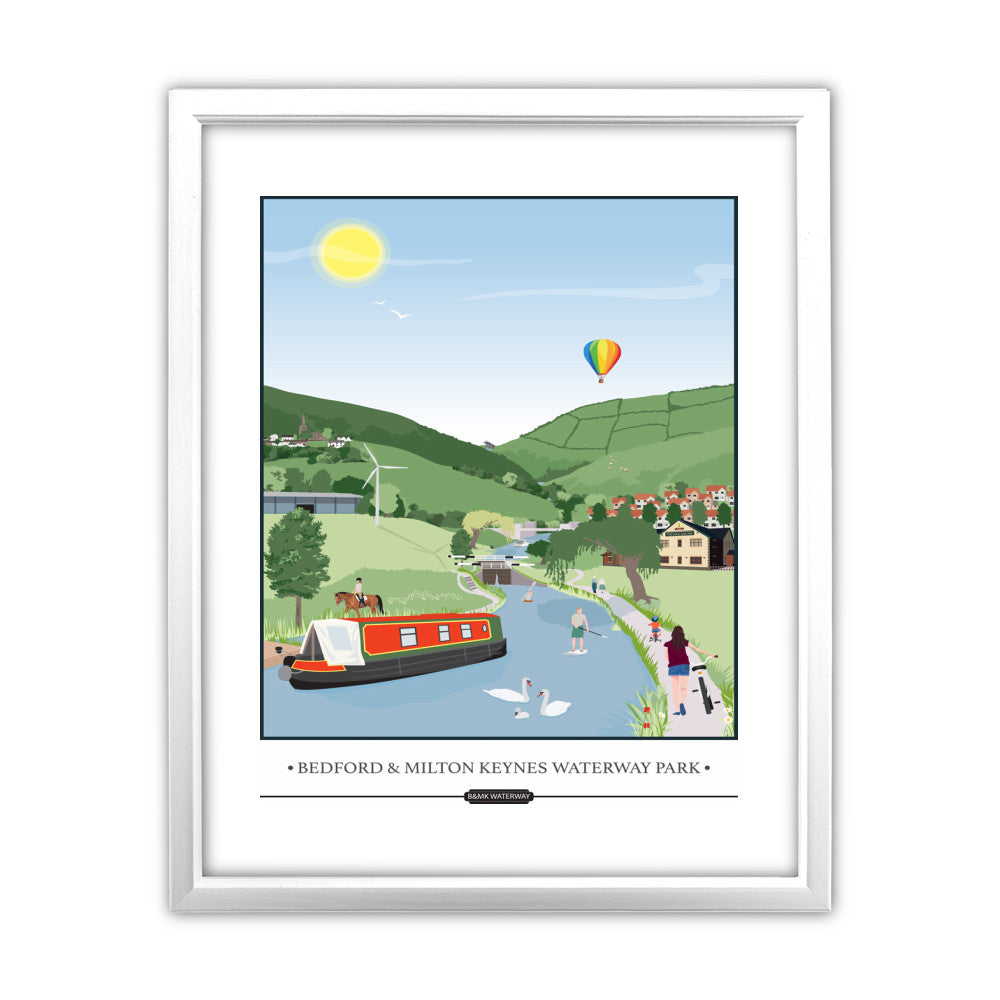 Bedford and Milton Keynes Waterway Park, - Art Print