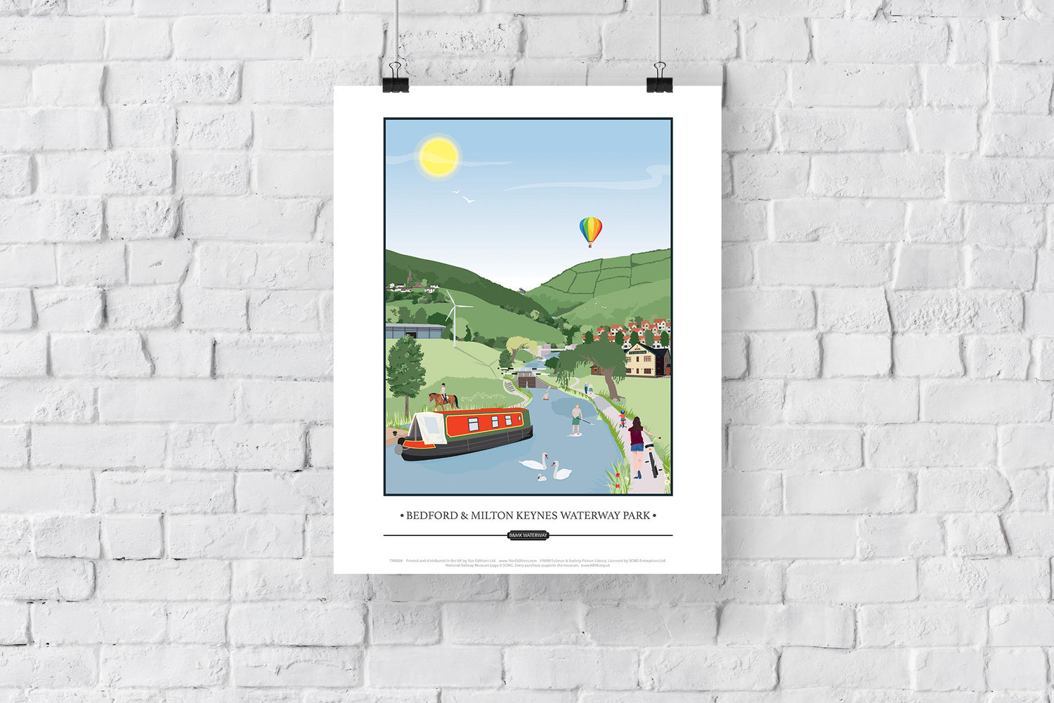 Bedford and Milton Keynes Waterway Park, - Art Print