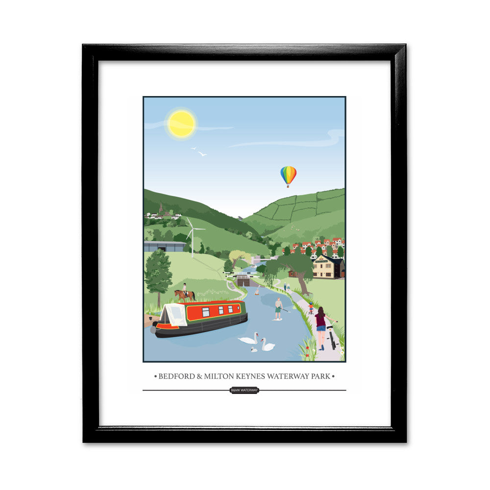 Bedford and Milton Keynes Waterway Park, - Art Print