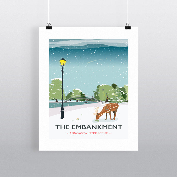 The Embankment, Bedford 90x120cm Fine Art Print