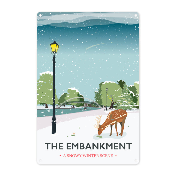 The Embankment, Bedford Metal Sign