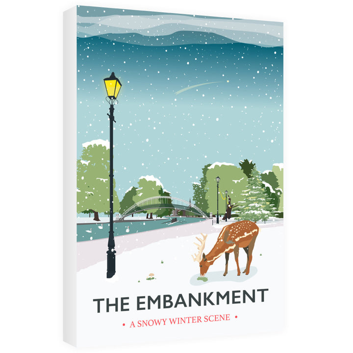 The Embankment, Bedford 60cm x 80cm Canvas
