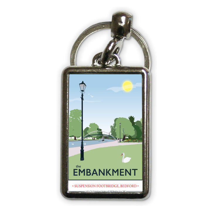 The Embankment, Bedford Metal Keyring