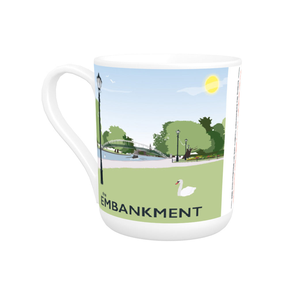 The Embankment, Bedford Bone China Mug