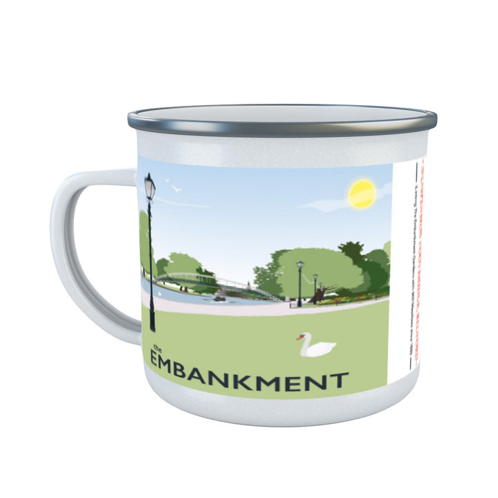 The Embankment, Bedford Enamel Mug