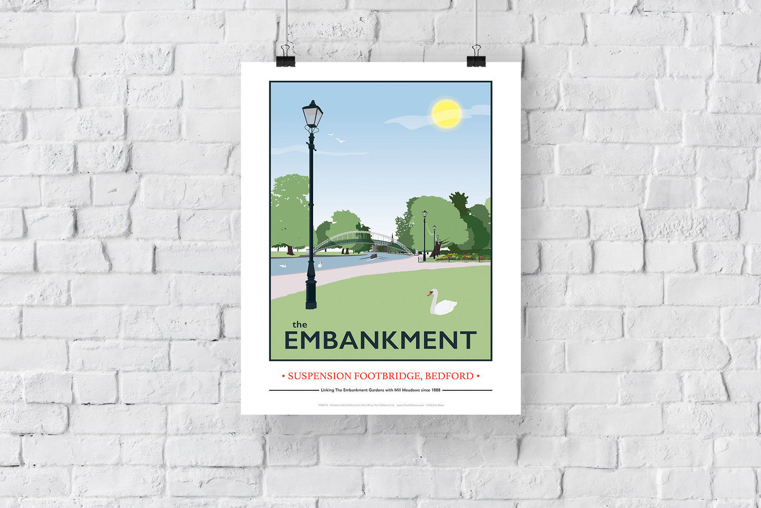 The Embankment, Bedford - Art Print
