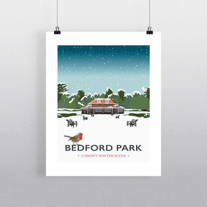 Bedford Park, Bedford 90x120cm Fine Art Print