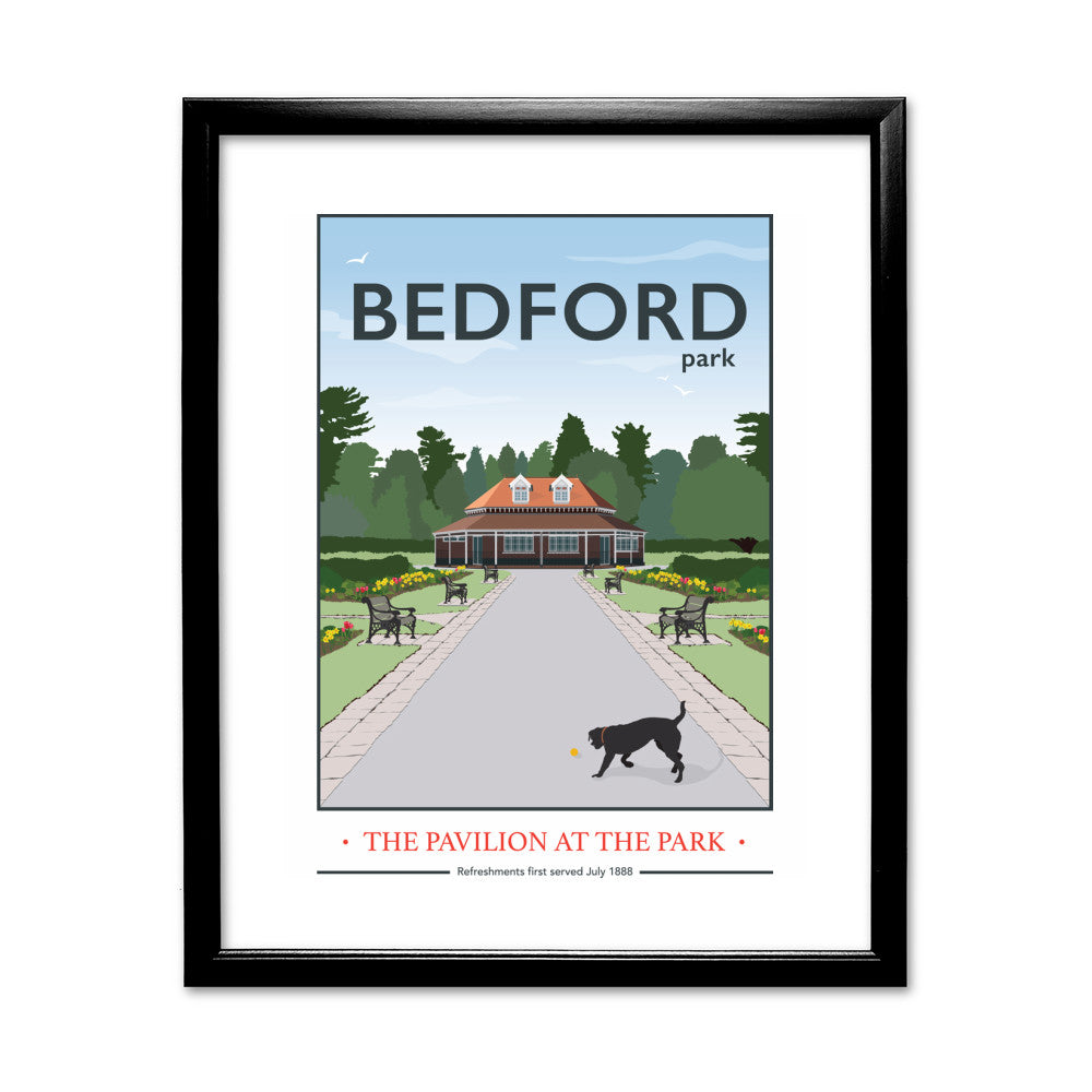 The Pavilion at the Park, Bedford Park, Bedford - Art Print