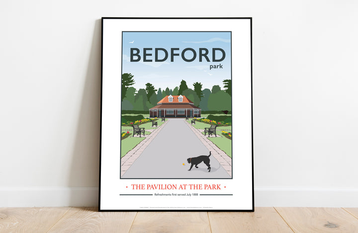 The Pavilion at the Park, Bedford Park, Bedford - Art Print