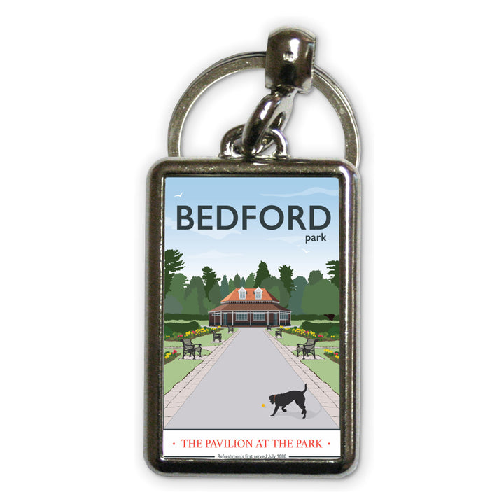 The Pavilion at the Park, Bedford Park, Bedford Metal Keyring