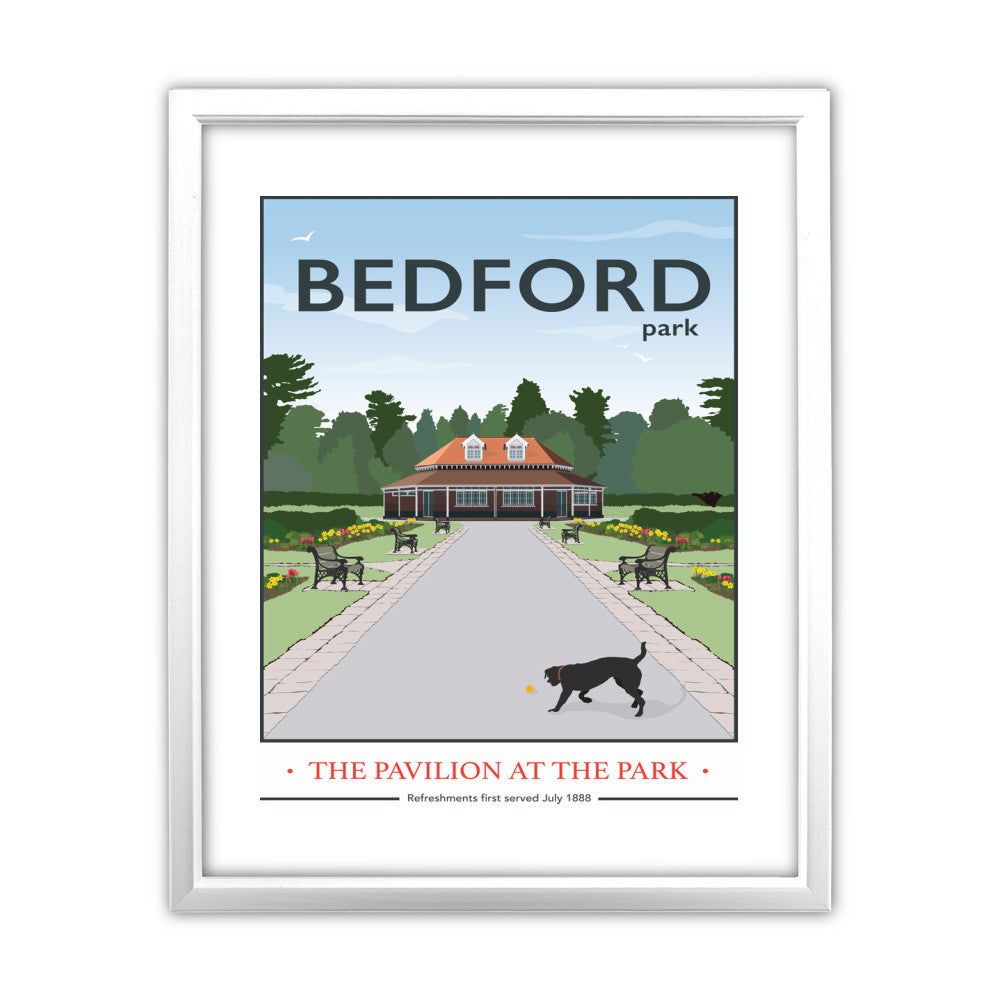The Pavilion at the Park, Bedford Park, Bedford - Art Print