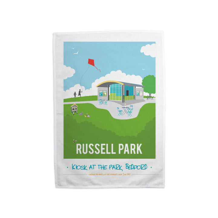 Russell Park, Bedford Tea Towel
