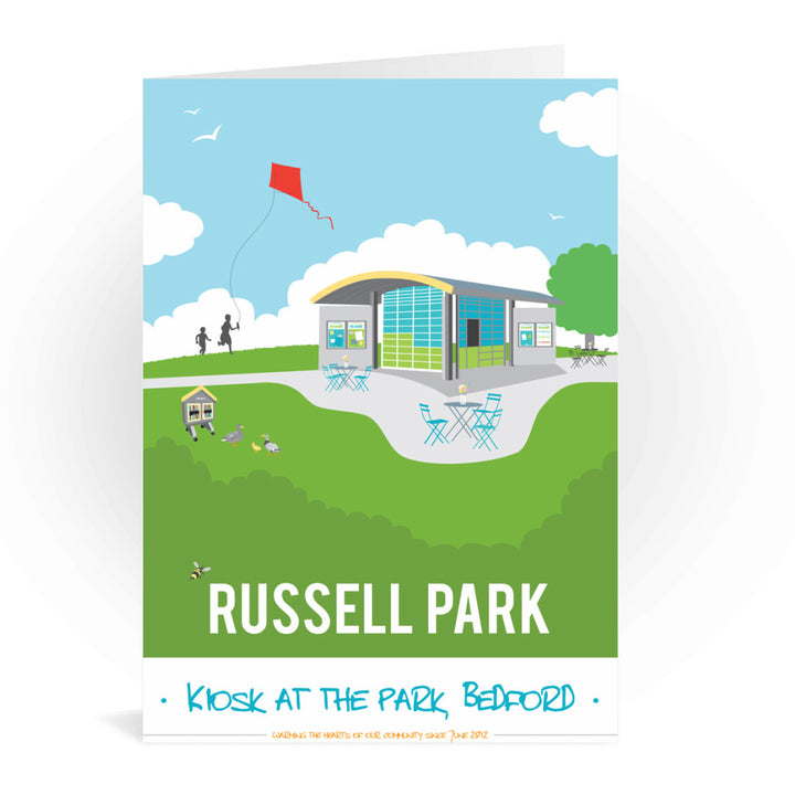 Russell Park, Bedford Greeting Card 7x5