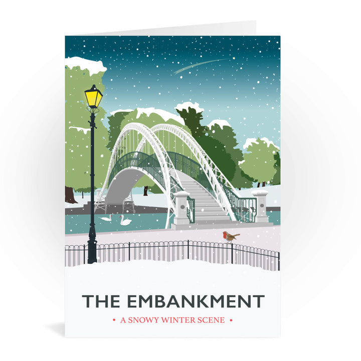 The Embankment, Bedford Greeting Card 7x5