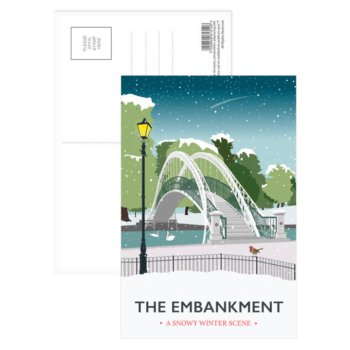 The Embankment, Bedford Postcard Pack