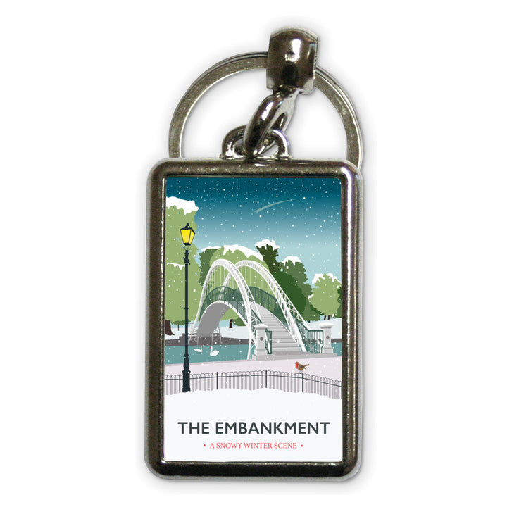 The Embankment, Bedford Metal Keyring