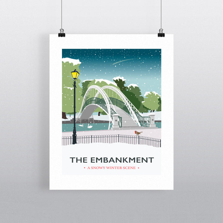 The Embankment, Bedford 90x120cm Fine Art Print