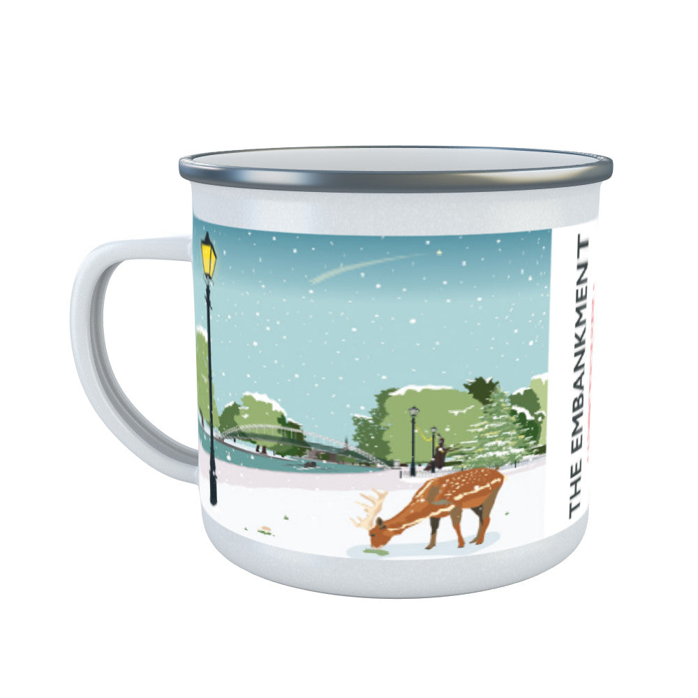 The Embankment, Bedford Enamel Mug