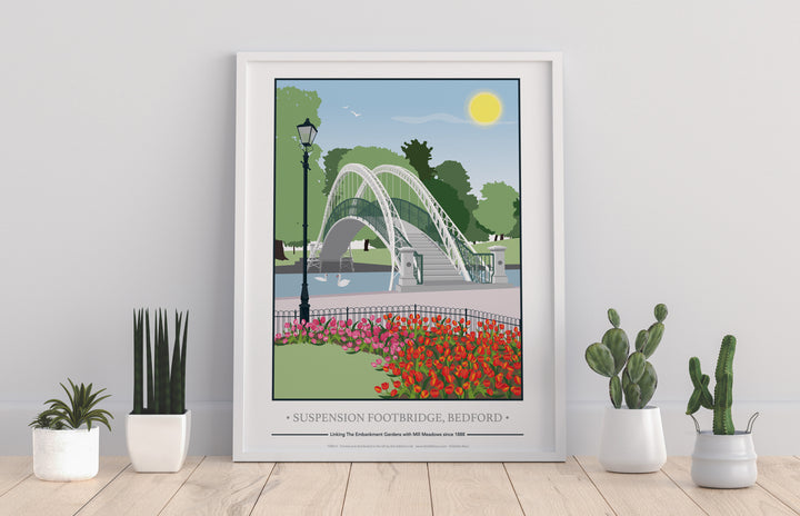 The Suspension Footbridge, Bedford - Art Print