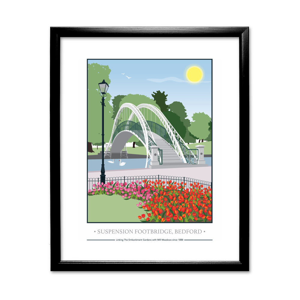 The Suspension Footbridge, Bedford - Art Print
