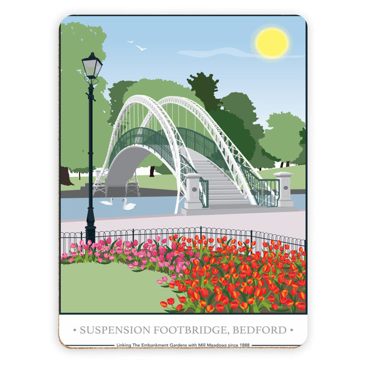 The Suspension Footbridge, Bedford Placemat