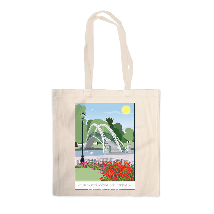 The Suspension Footbridge, Bedford Canvas Tote Bag