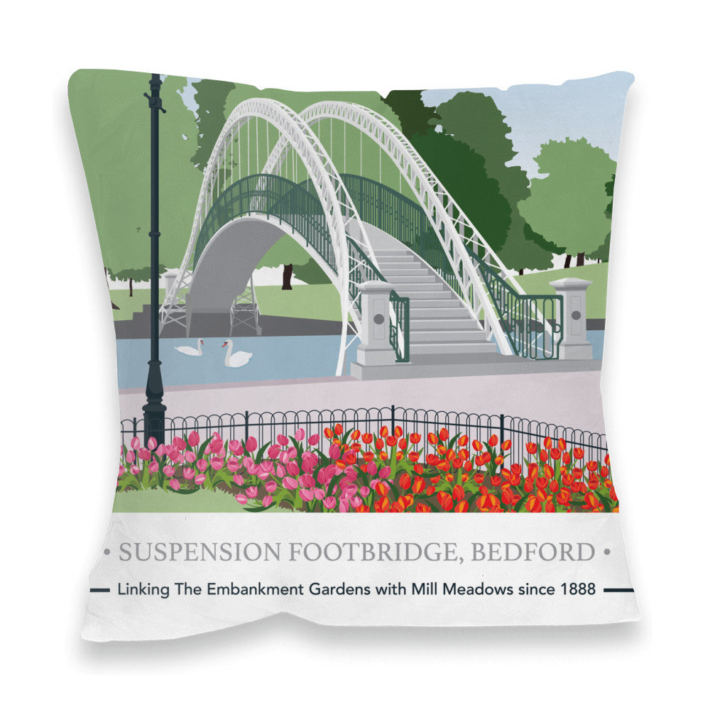 The Suspension Footbridge, Bedford Fibre Filled Cushion