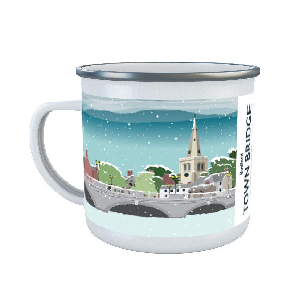 The Town Bridge, Bedford Enamel Mug