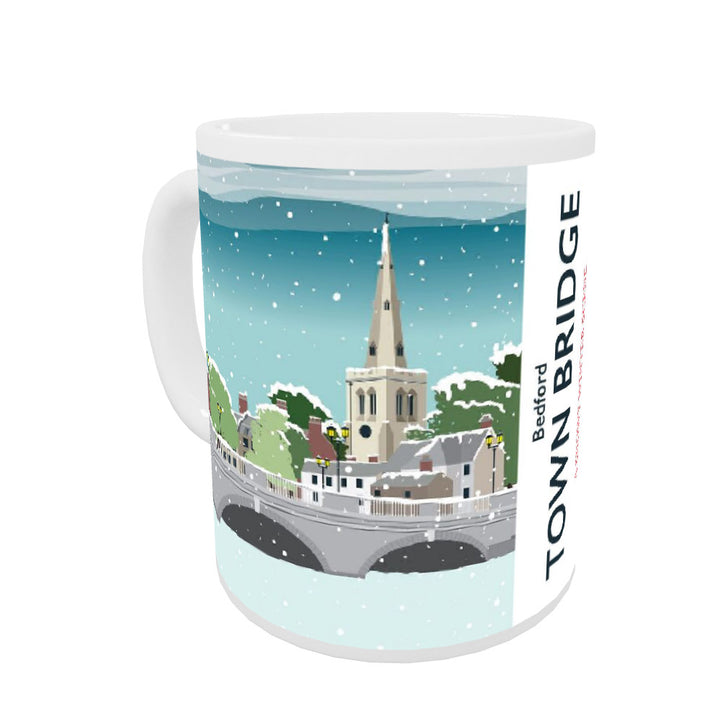 The Town Bridge, Bedford Coloured Insert Mug