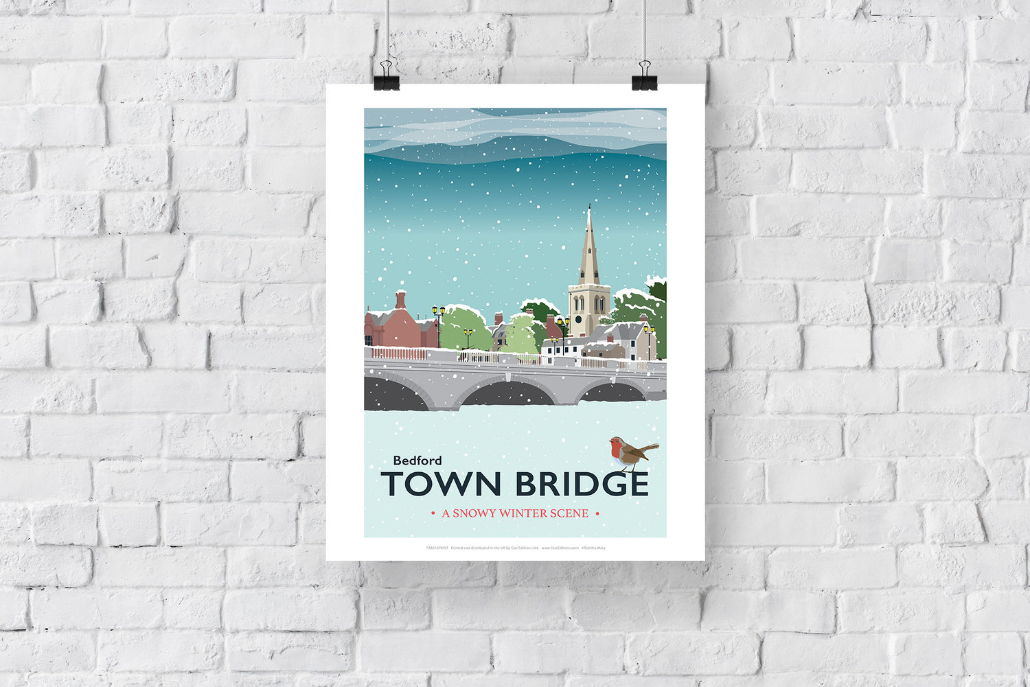 The Town Bridge, Bedford - Art Print