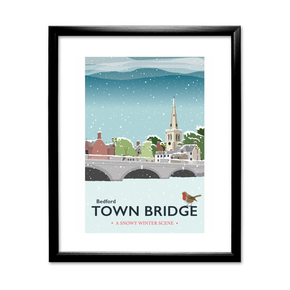 The Town Bridge, Bedford - Art Print