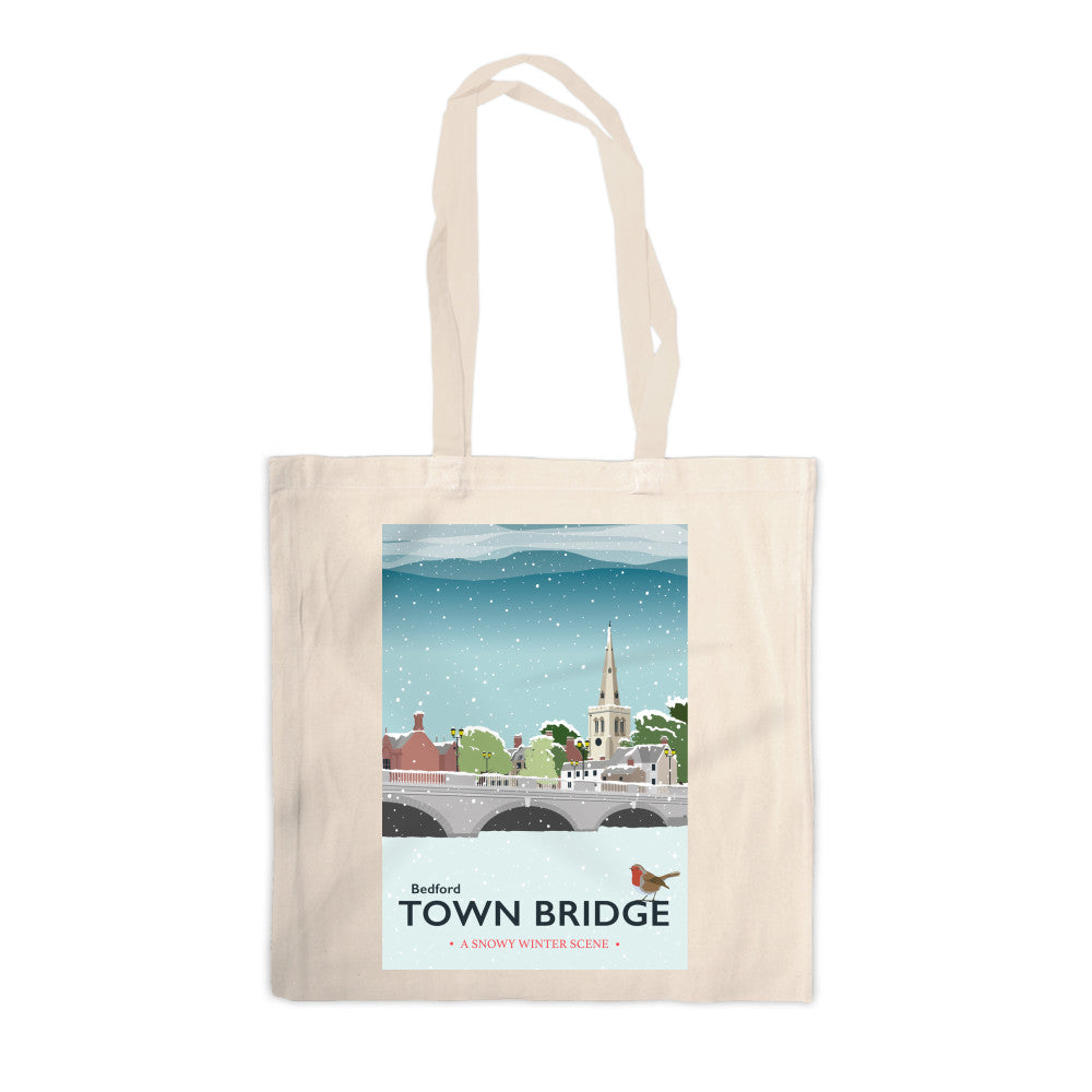 The Town Bridge, Bedford Canvas Tote Bag