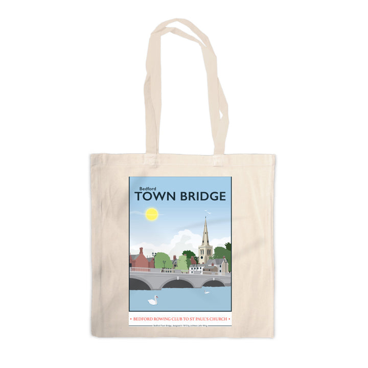 The Town Bridge, Bedford Canvas Tote Bag