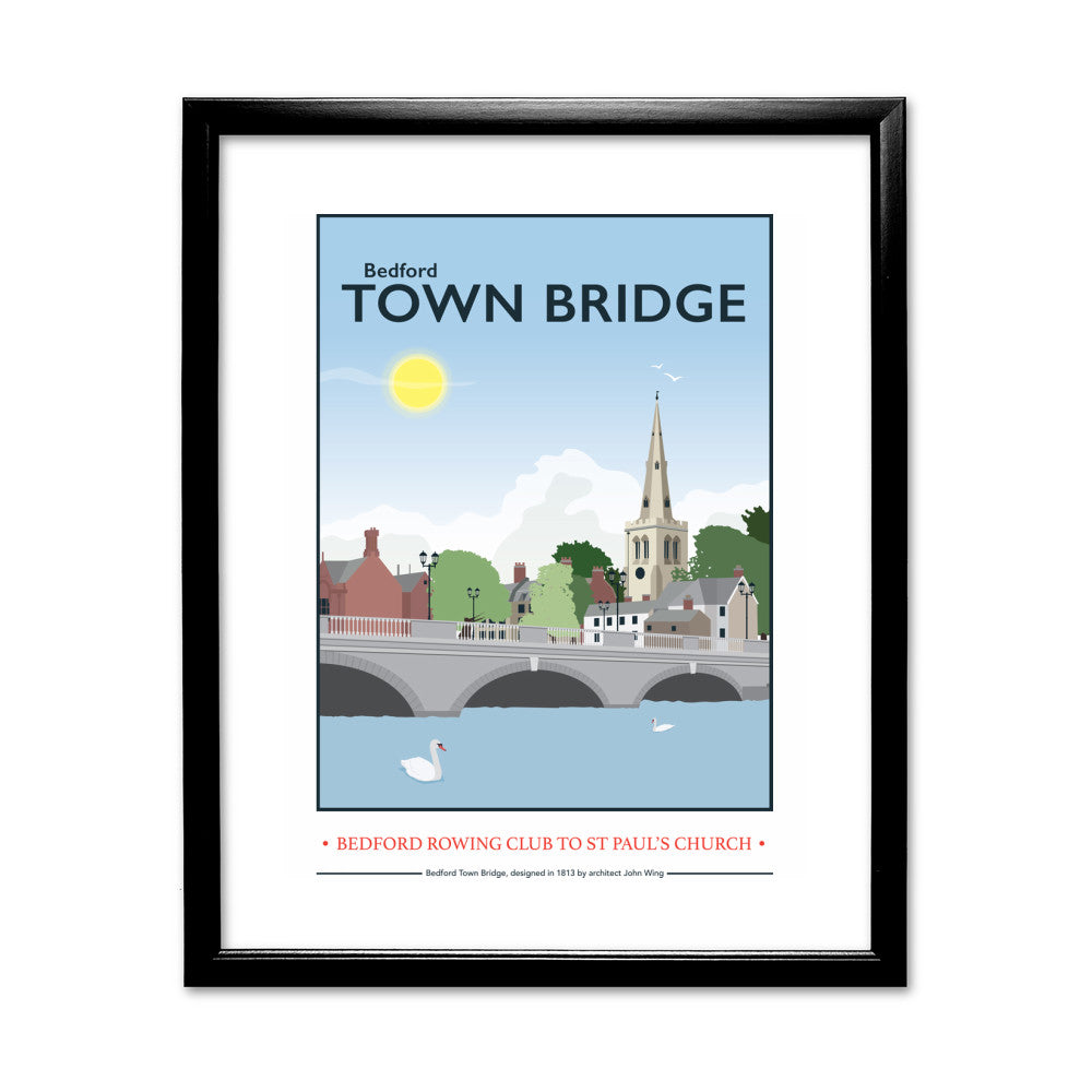 The Town Bridge, Bedford - Art Print