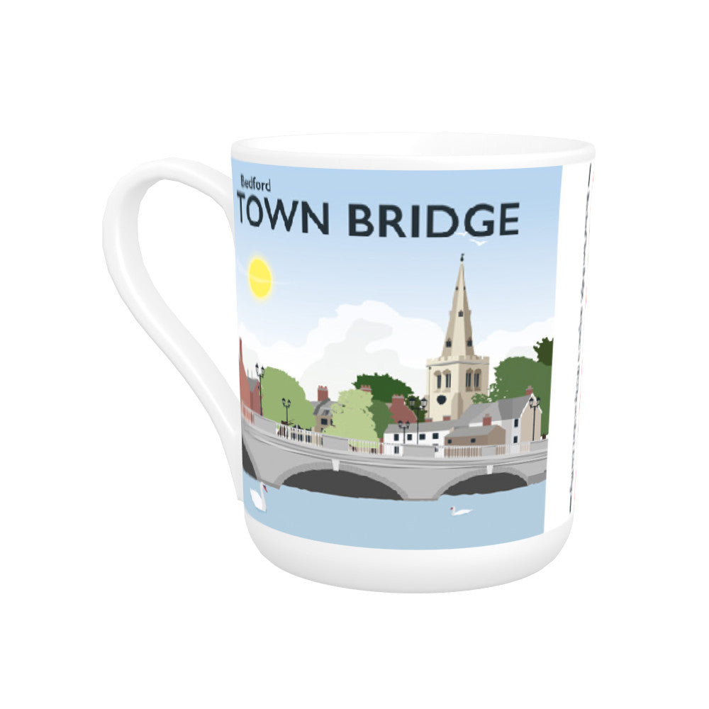 The Town Bridge, Bedford Bone China Mug