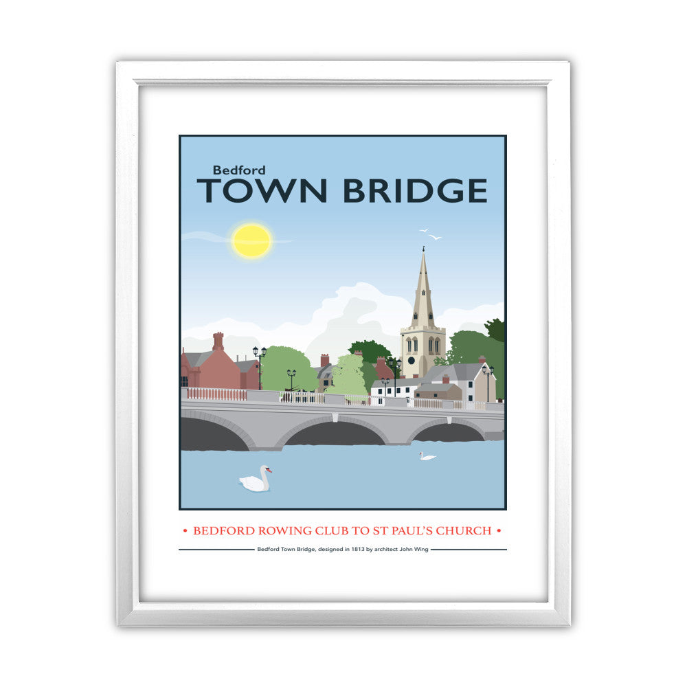 The Town Bridge, Bedford - Art Print