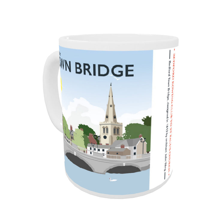 The Town Bridge, Bedford Coloured Insert Mug