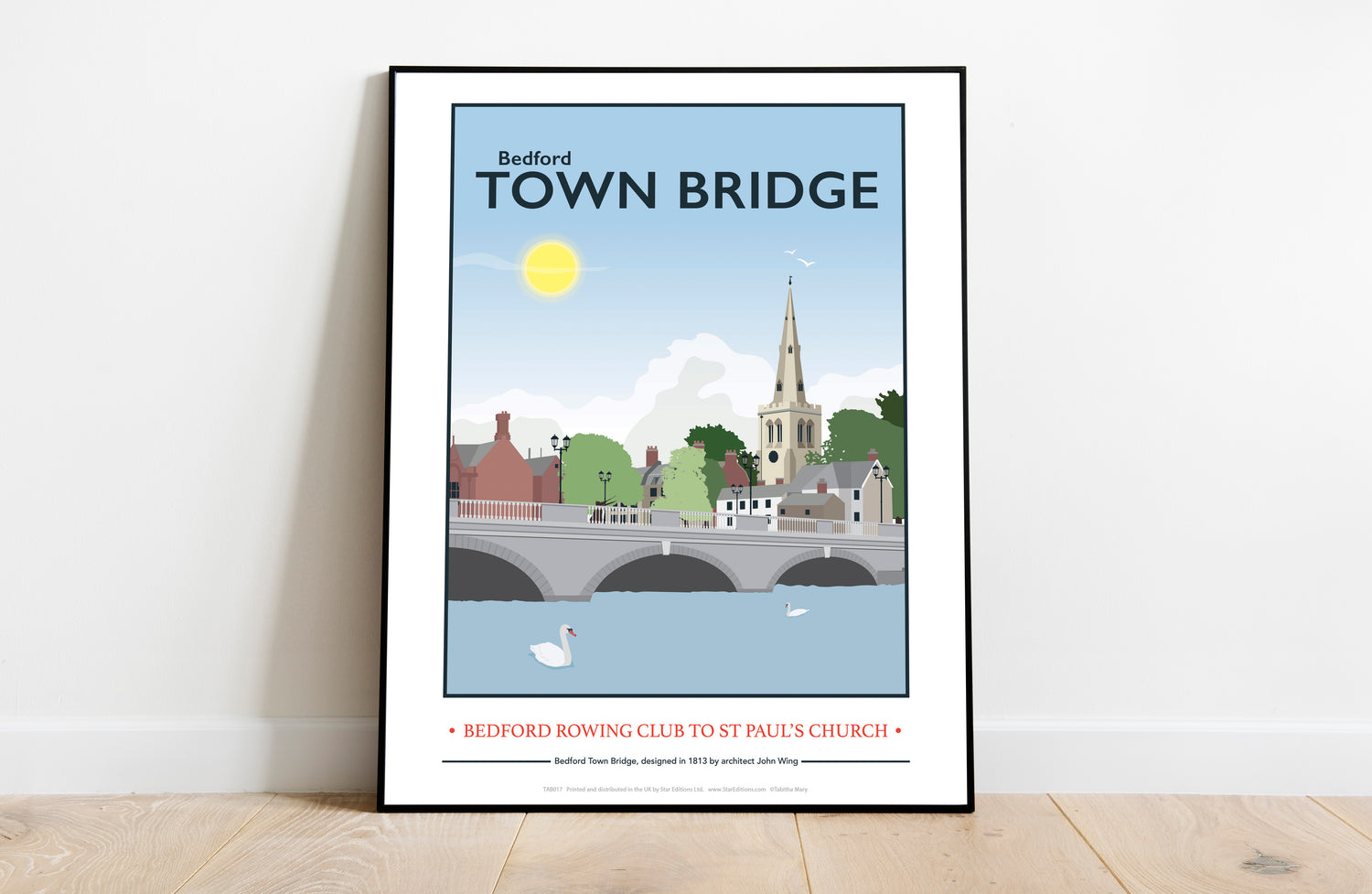 The Town Bridge, Bedford - Art Print