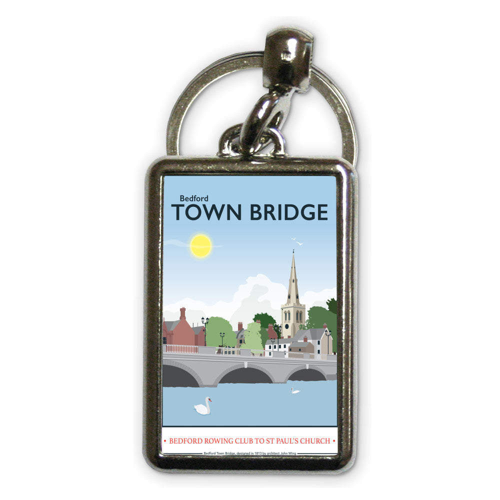 The Town Bridge, Bedford Metal Keyring